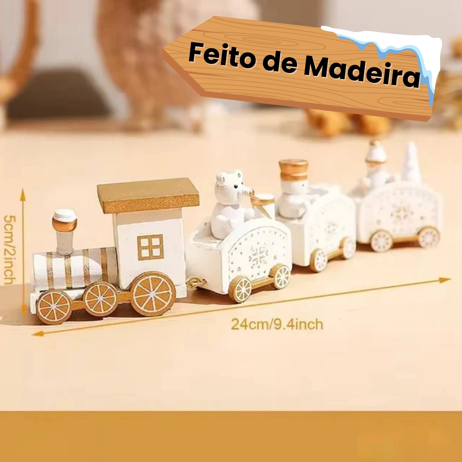 Trenzinho Natalino de Madeira