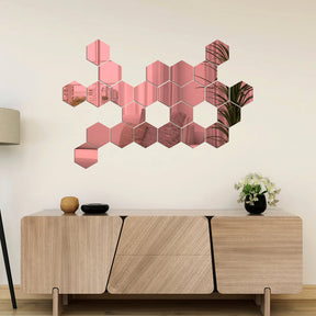 Espelhos Hexagonais para Decorar